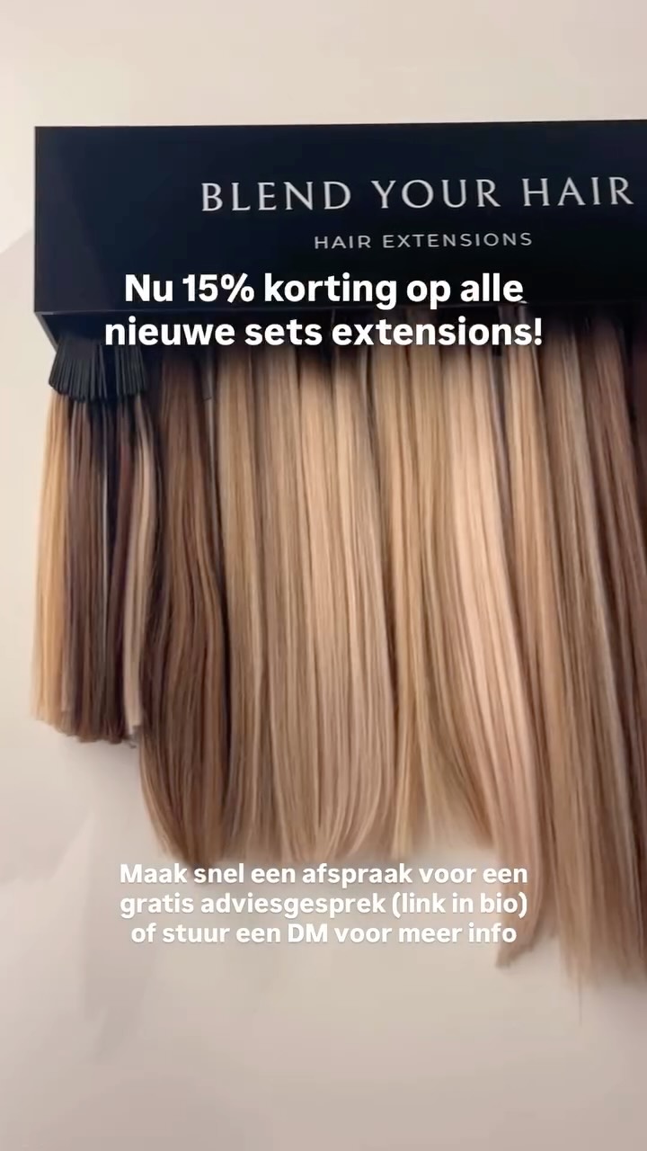 Langer & voller haar? Nu met tijdelijk 15% korting op alle nieuwe sets extensions 🤍
Voordelen van deze Invisible weft extensions:
🤍 Onzichtbare methode die je nauwelijks voelt zitten
🤍 Perfecte kleurmatch voor iedereen
🤍 100% virgin haar van hoge kwaliteit
🤍 Natuurlijke en volle look, geen schade aan het eigen haar
We vertellen je graag meer tijdens een vrijblijvend/ gratis adviesgesprek. Plan deze eenvoudig via de link in bio of stuur een DM 🫶🏻
#extensions #invisibleweft #weftextensions #haarverlenging #korting #ijsselstein #kapper